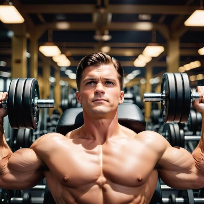 Bezpieczne wykonywanie wyciskania hantli