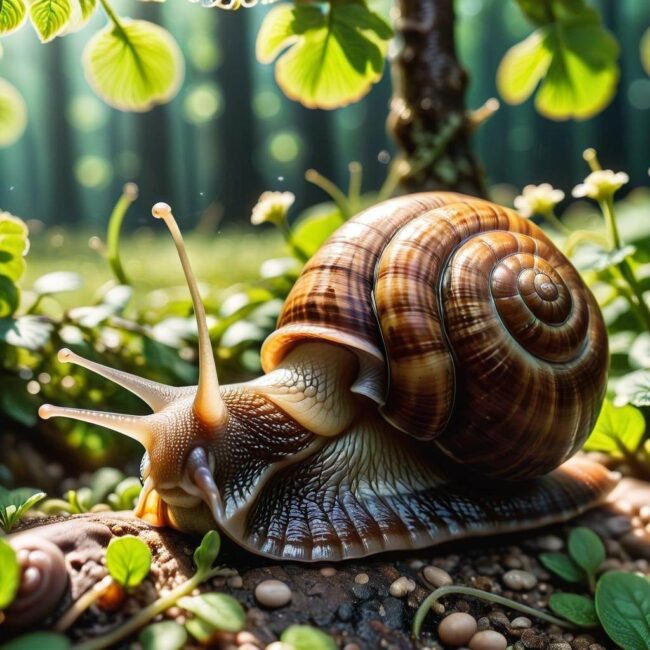 Bezskorupowy tryb życia ślimaka