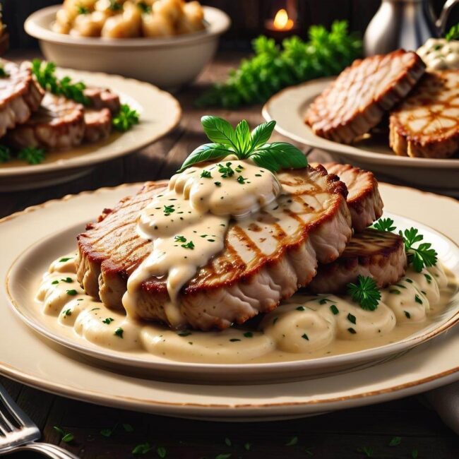 Bitki cielęce z ziemniakami