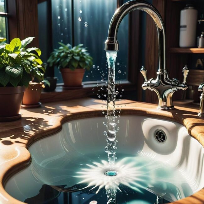 Bulgotanie zlewu po zainstalowaniu nowej baterii