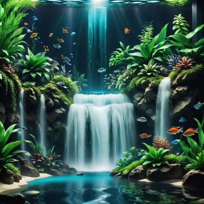 Etapy tworzenia wodospadu rybackiego