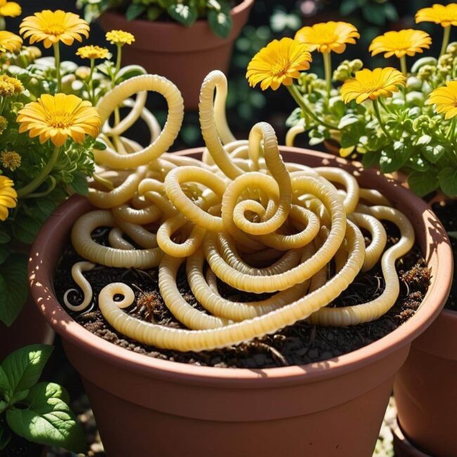 Glisty w doniczkach a częstotliwość podlewania