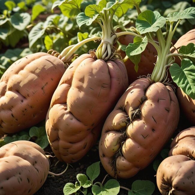 Jak rozmieszczać sadzonki batatów