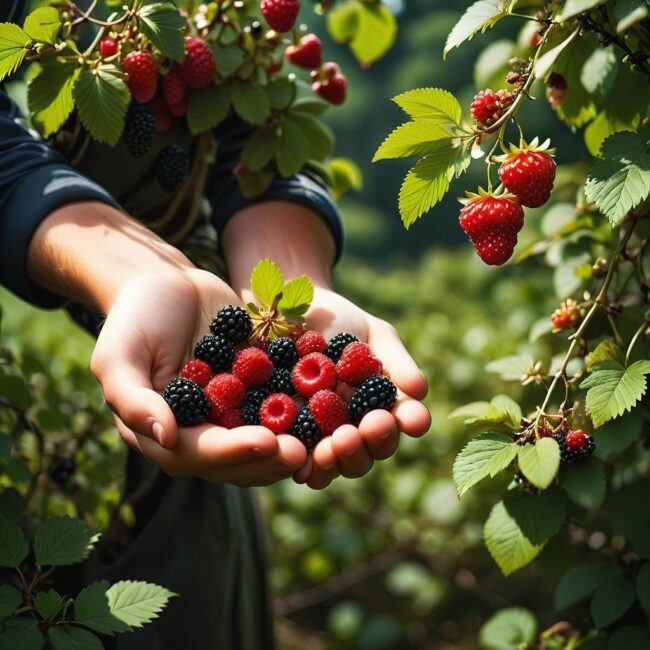 Jak unikać kolców podczas zbierania jagód