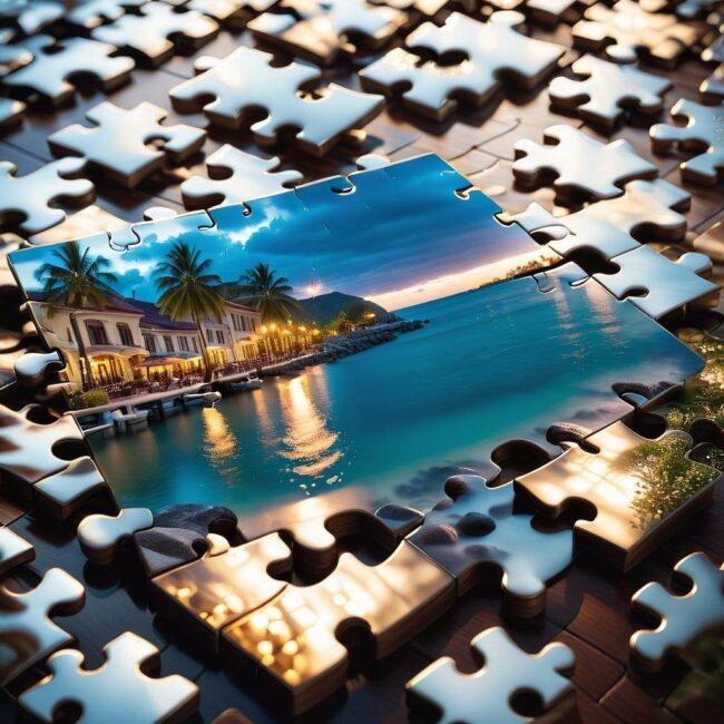 Kolor ramki do puzzli