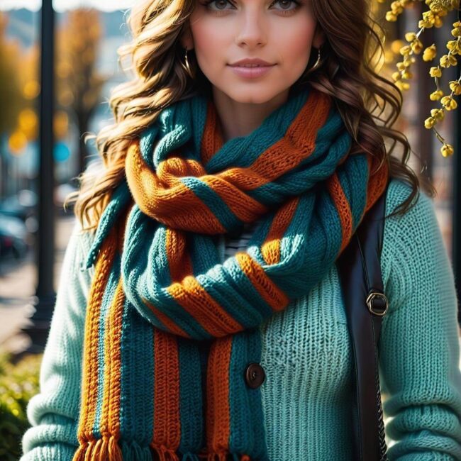 Kreatywne pomysły na prezent szalik w paski