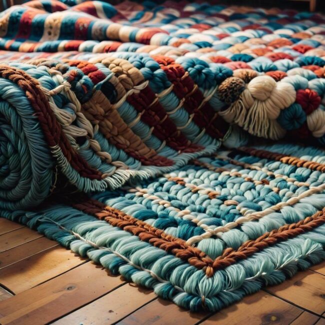 Krok po kroku dywan z odzyskanych materiałów