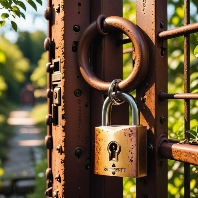 Otwieranie zardzewiałych kłódek bez klucza