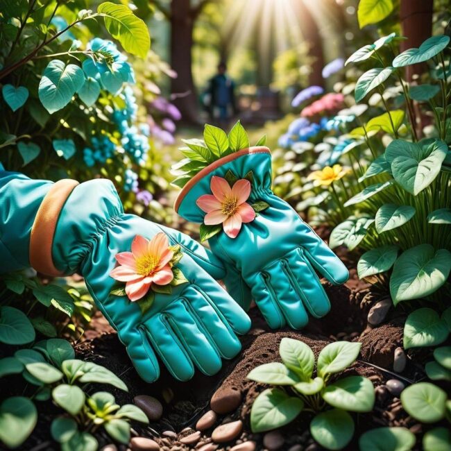 Rękawiczki ogrodnicze dla dzieci wykonane z trwałych materiałów