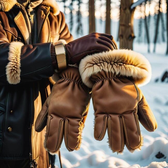 Rękawiczki skórzane na randkę