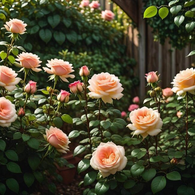 Róże i rośliny które współtworzą piękny ogród