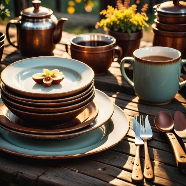 Rustykalne talerze i misy