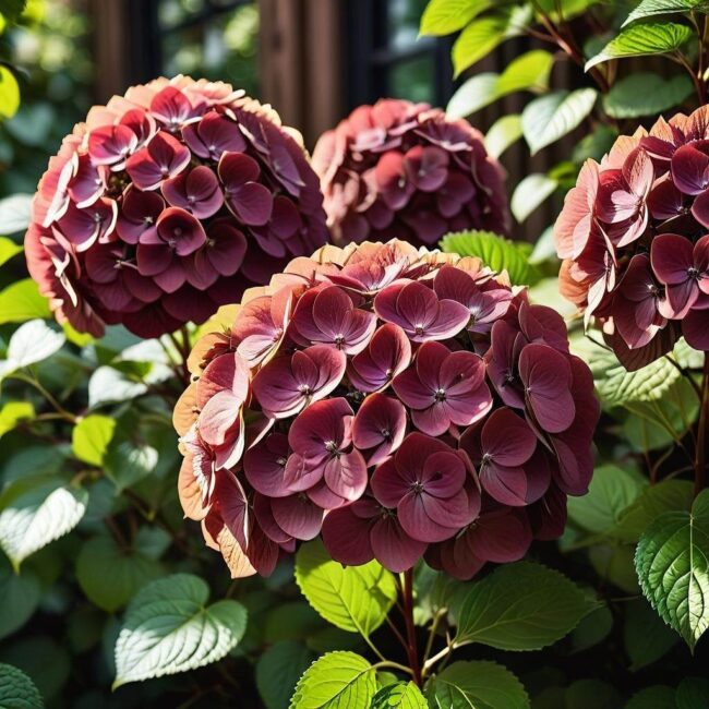 Sadzenie hortensji bordowej