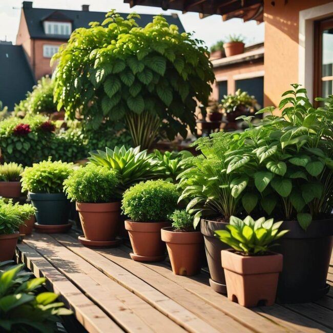 Tarasowe kwiaty na pełne słońce