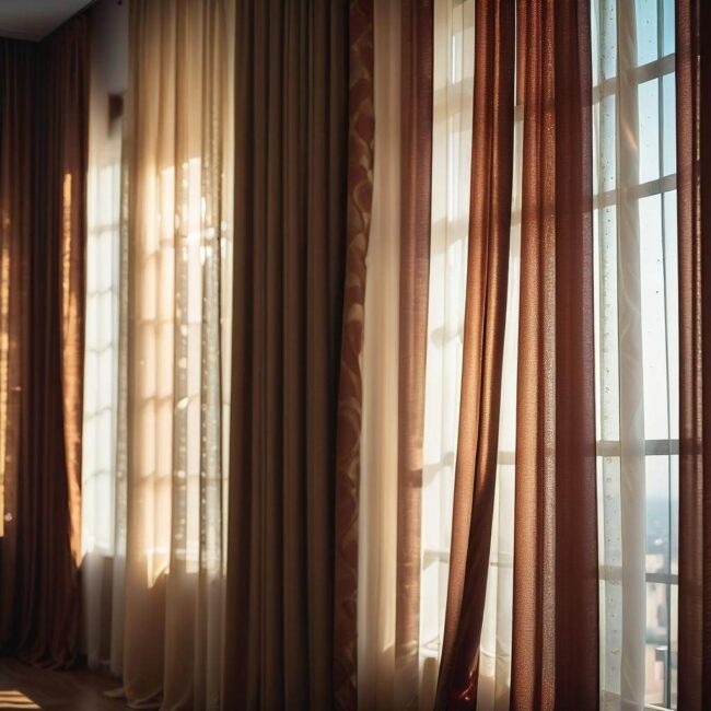 Zalecane odstępy między firankami a parapetem