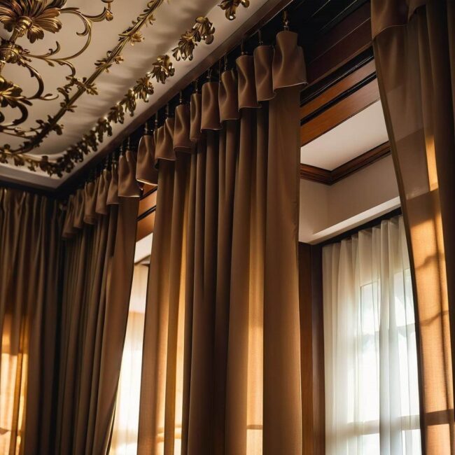 Zasłony zaciemniające na sufitową szynę