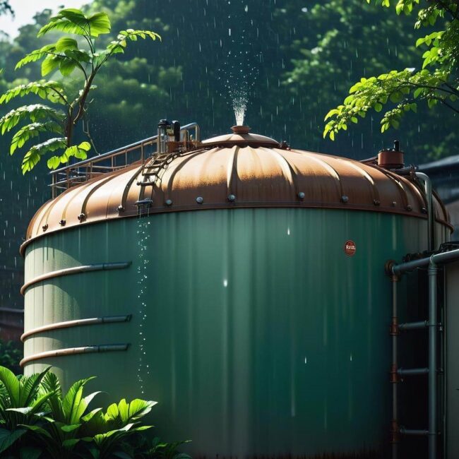 Zbiornik na deszczówkę do ogrodu