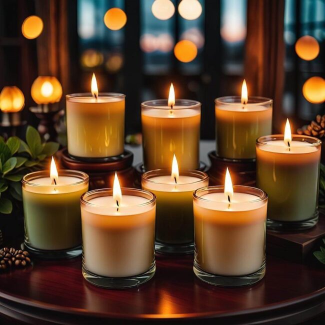 Zestaw na prezent świeca sojowa