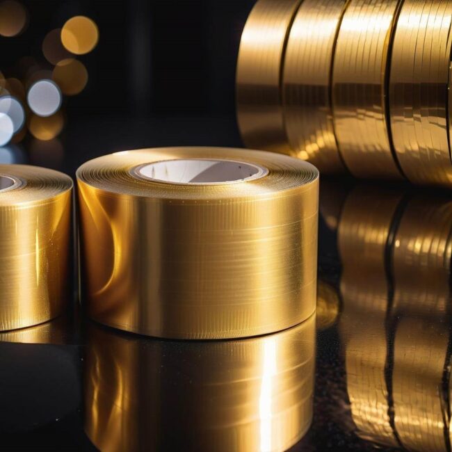 Złota taśma dekoracyjna do wnętrz